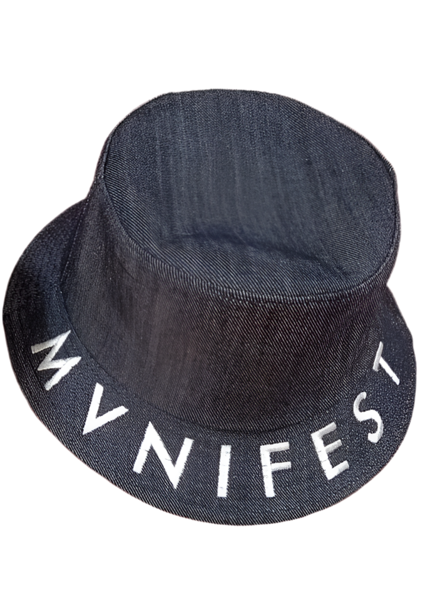 Blue denim bucket