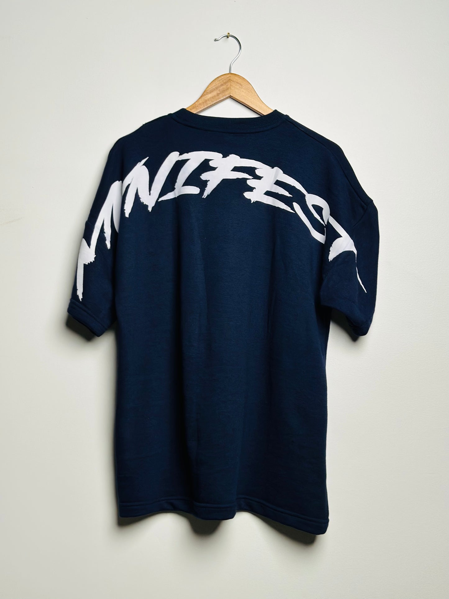 Navy rubber logo short sleeve