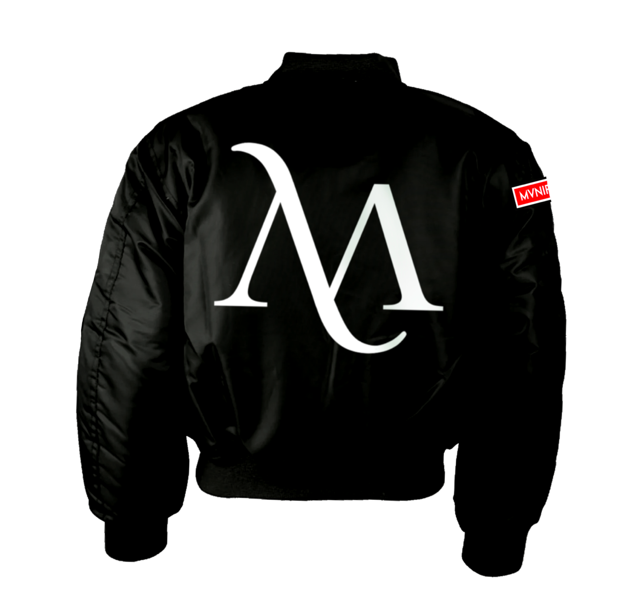 Mvnifest Brand Satin Bomber Jacket
