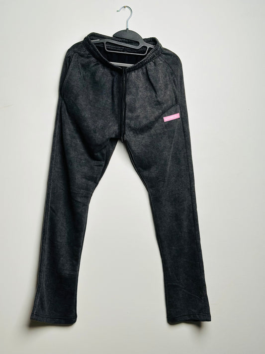 Acid/pink rubber logo stacked jogger