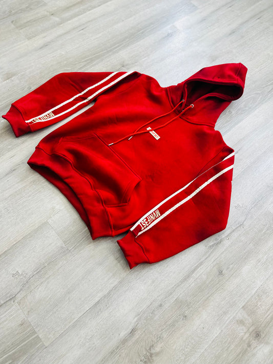 Mvnifest Brand Red racer hoodie