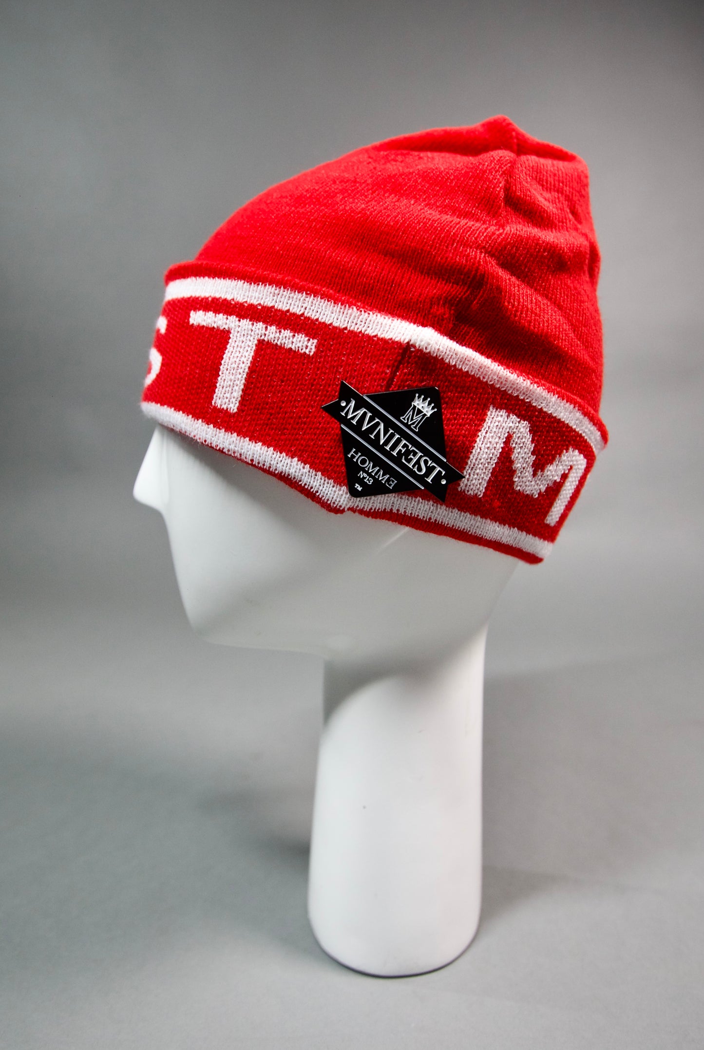Mvnifest knit beanie (red)