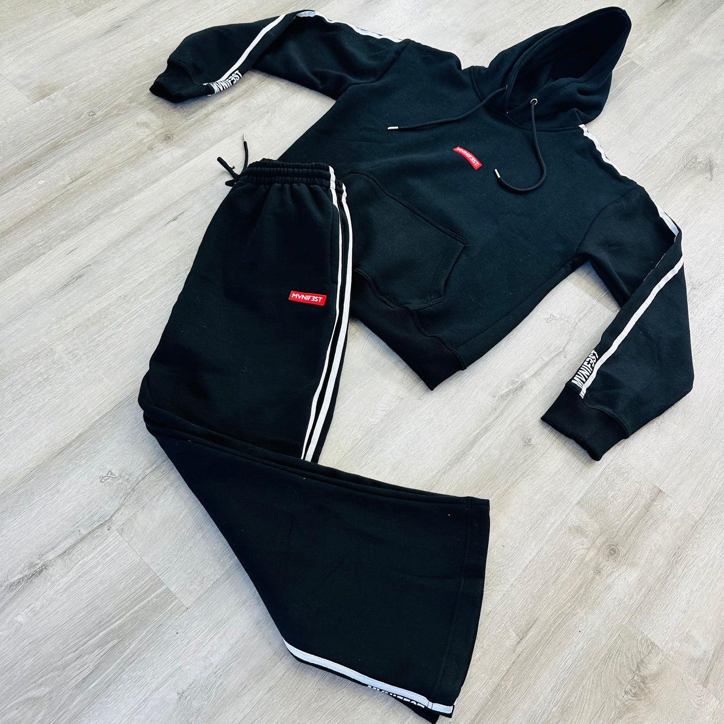 Mvnifest Brand Black Racer hoodie