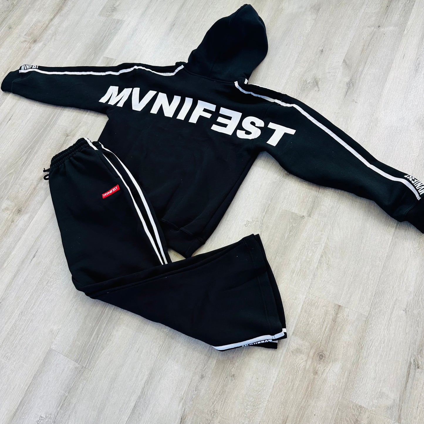 Mvnifest Brand Black Racer hoodie