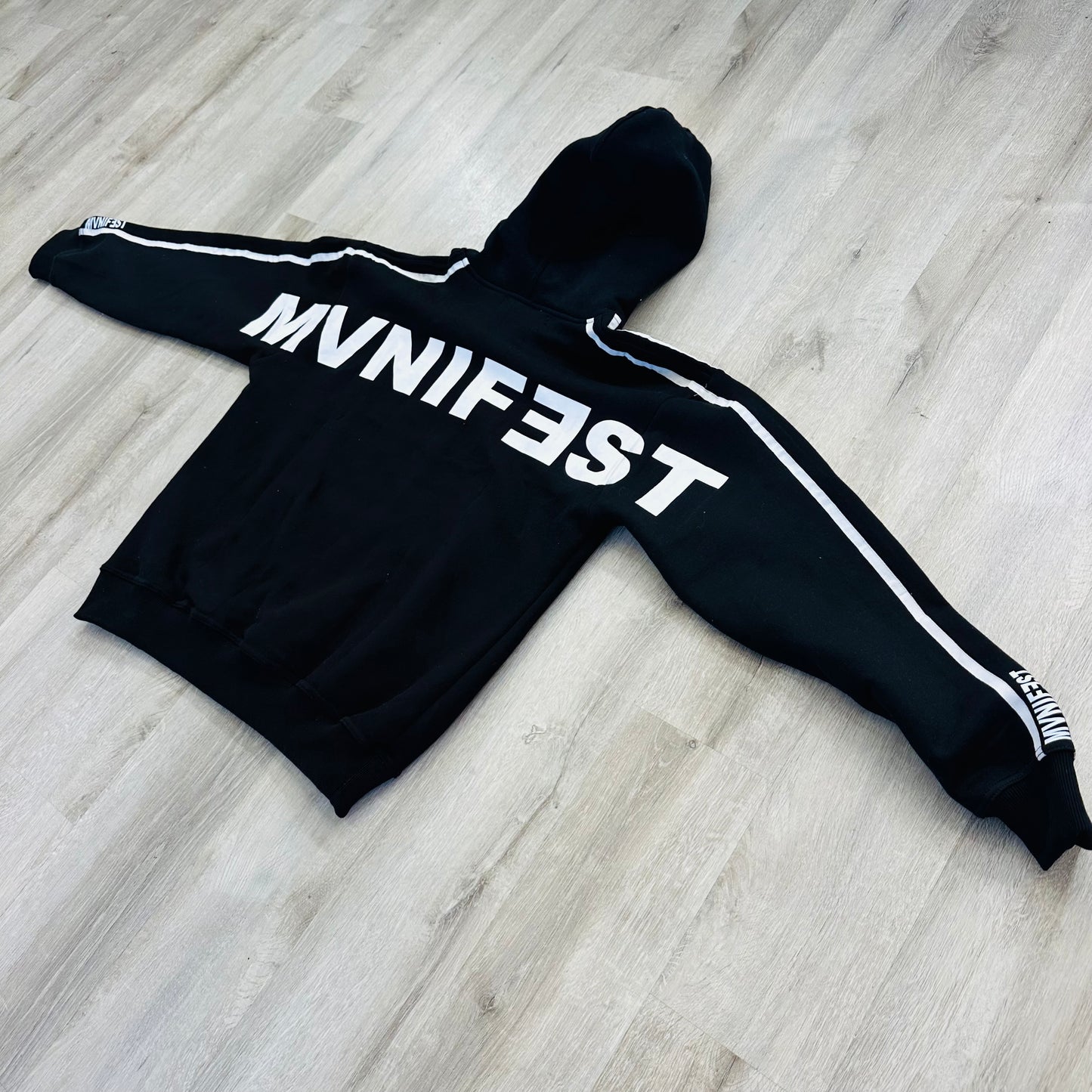 Mvnifest Brand Black Racer hoodie
