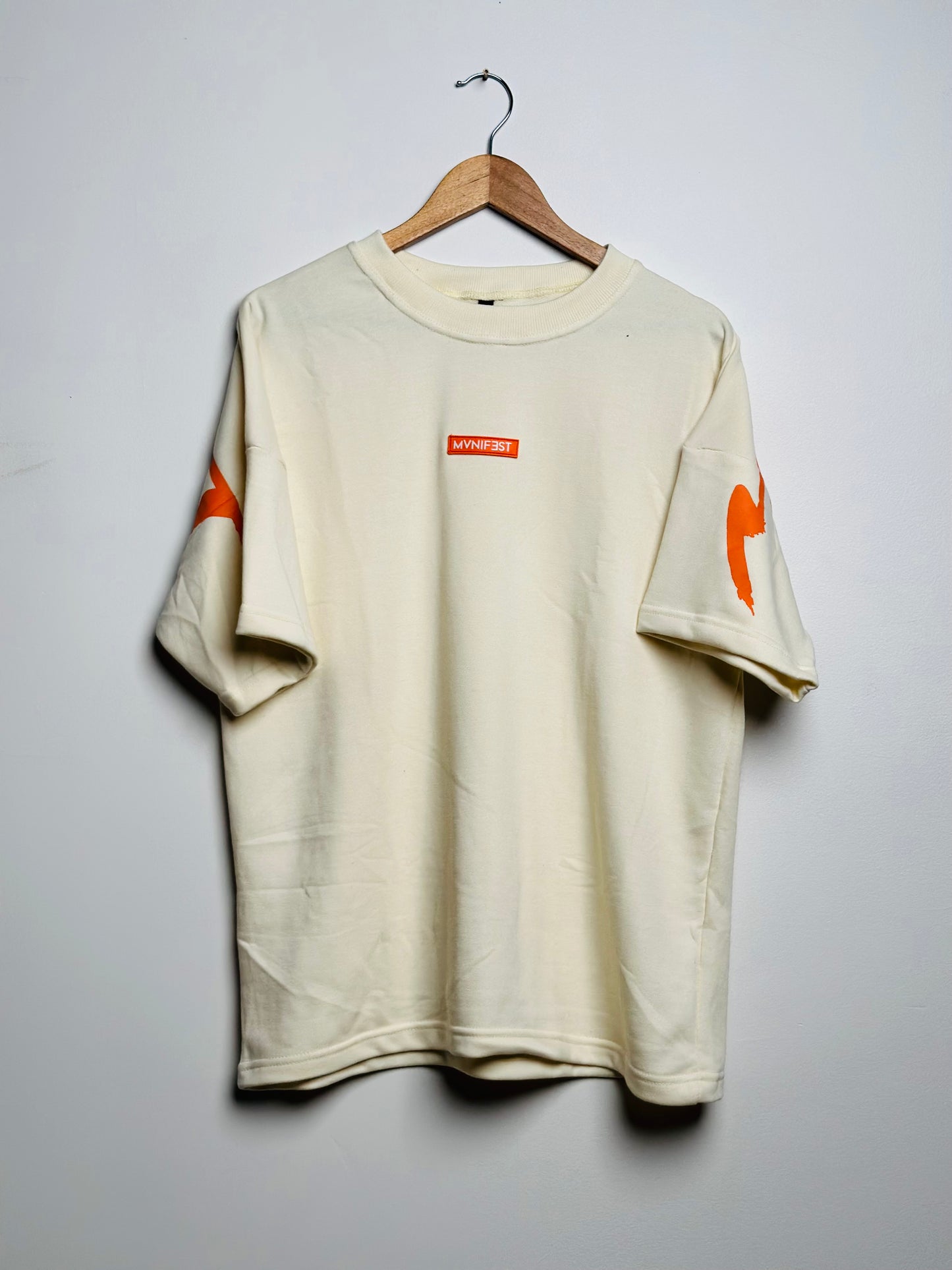 Crème/orange short sleeve